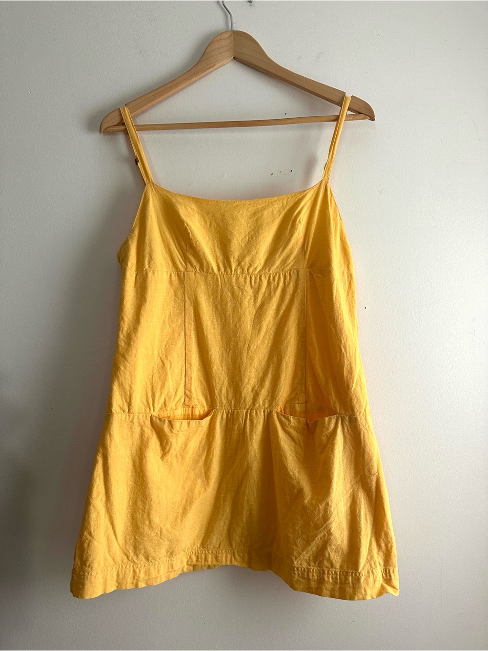 UO • Dream Shift Mini Dress in Yellow